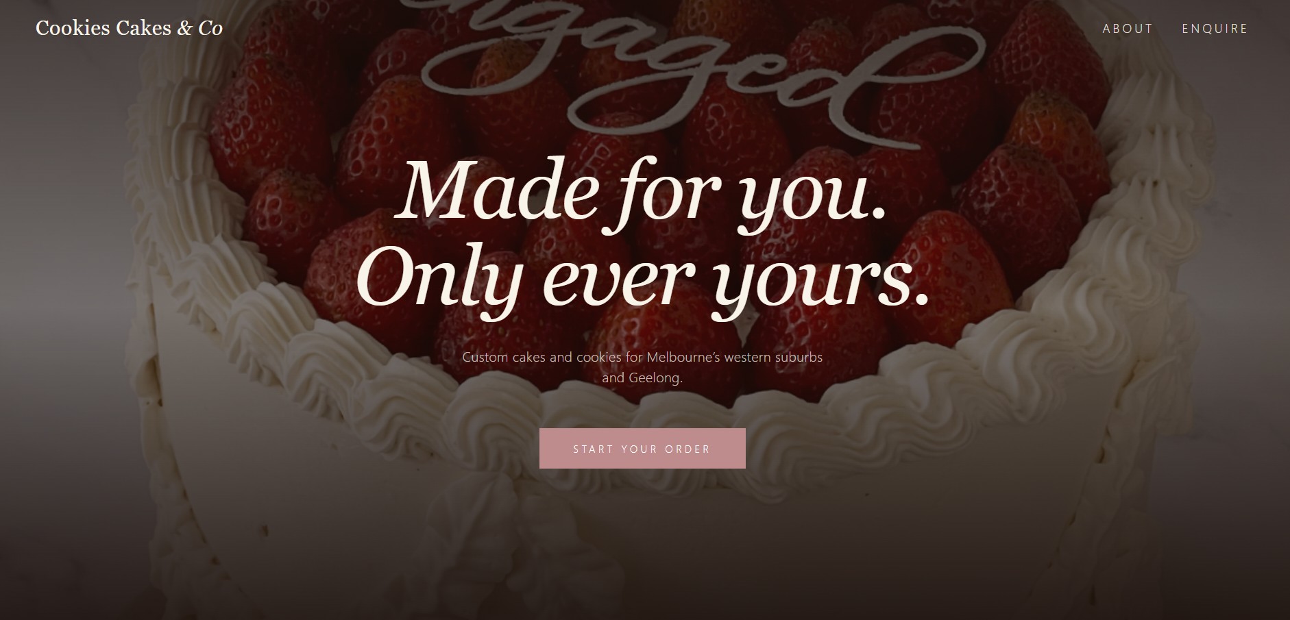 Cookies Cakes & Co website preview